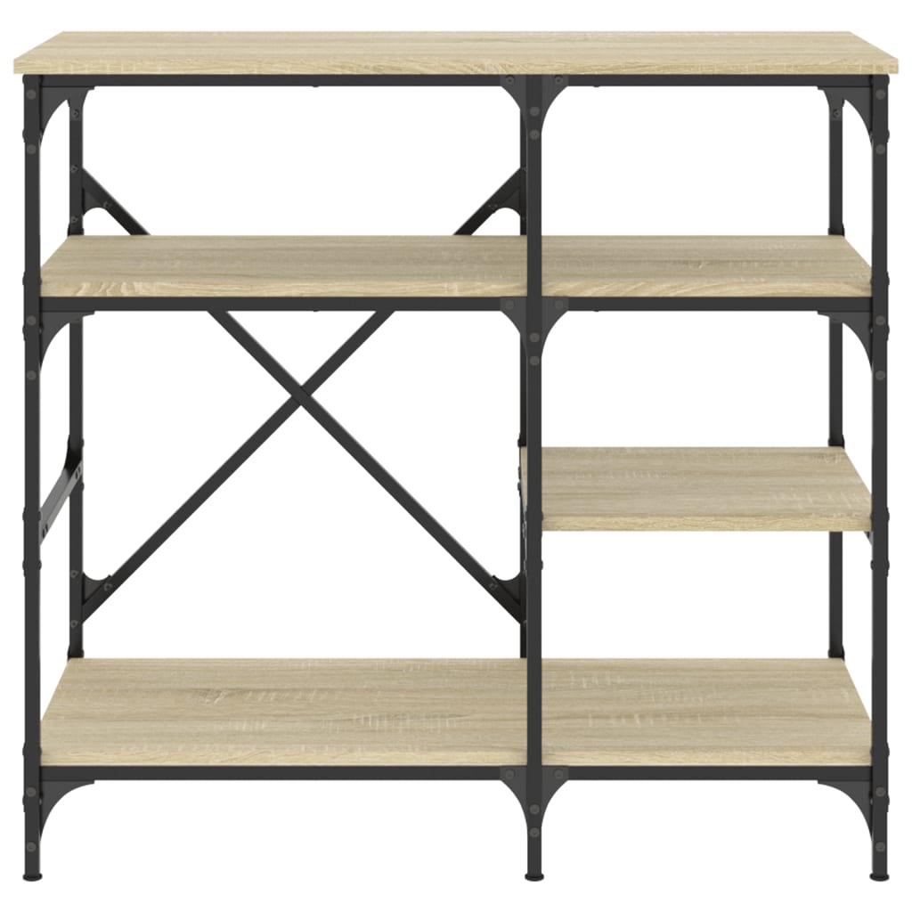 vidaXL Ραφιέρα Κουζίνας Sonoma Δρυς 90x40x84 εκ. Επ. Ξύλο & Μέταλλο