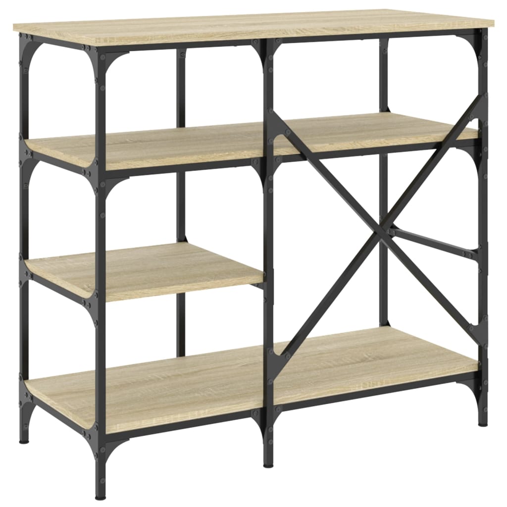vidaXL Ραφιέρα Κουζίνας Sonoma Δρυς 90x40x84 εκ. Επ. Ξύλο & Μέταλλο