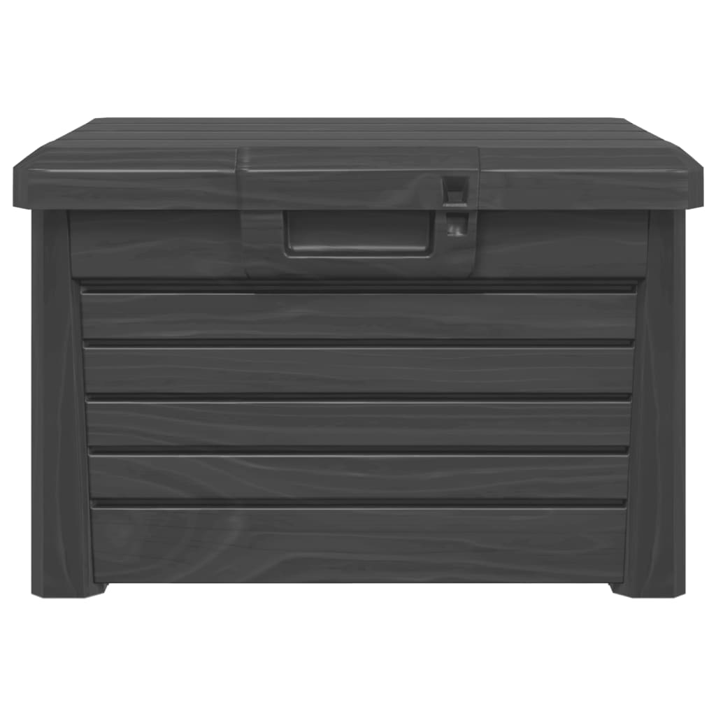vidaXL Κουτί Μαξιλαριών Εξ Χώρου Ανθρακί 73x50,5x46,5εκ Πολυπροπυλένιο