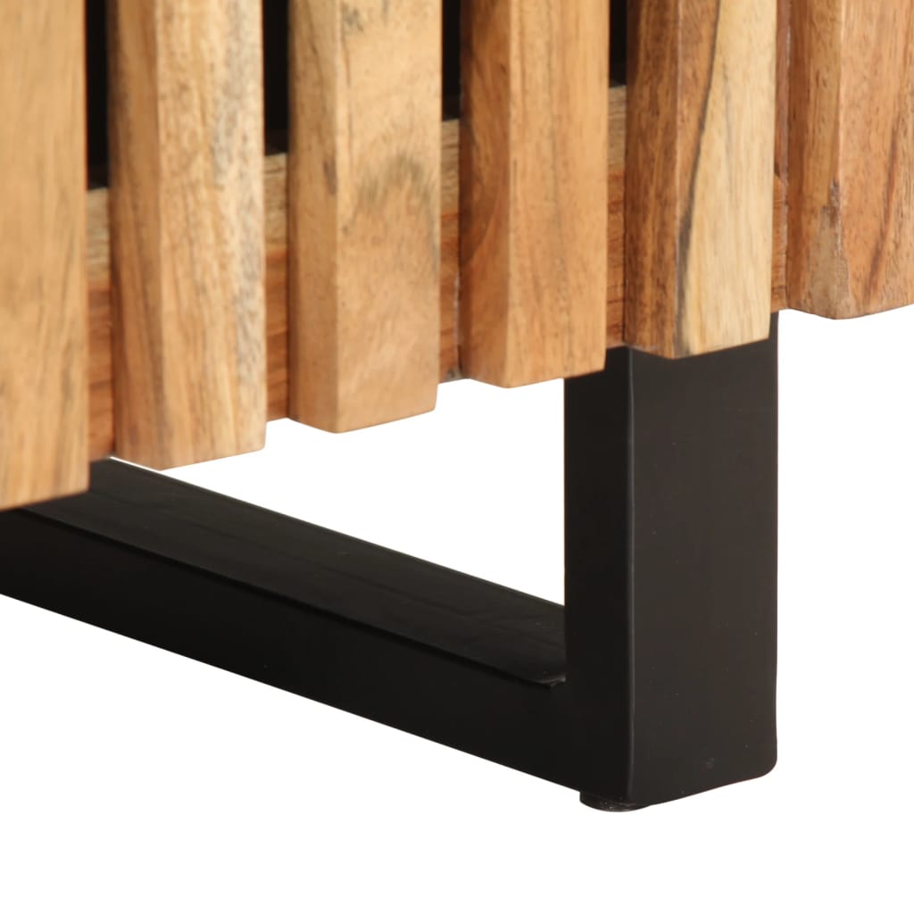 vidaXL Κομοδίνο 40 x 34 x 46 εκ. από Μασίφ Ξύλο Ακακίας