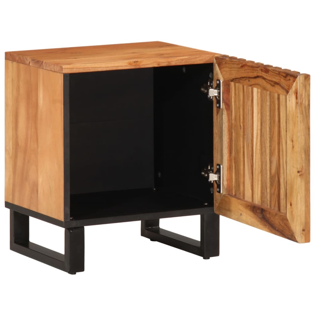 vidaXL Κομοδίνα 2 τεμ. 40 x 34 x 46 εκ. από Μασίφ Ξύλο Ακακίας
