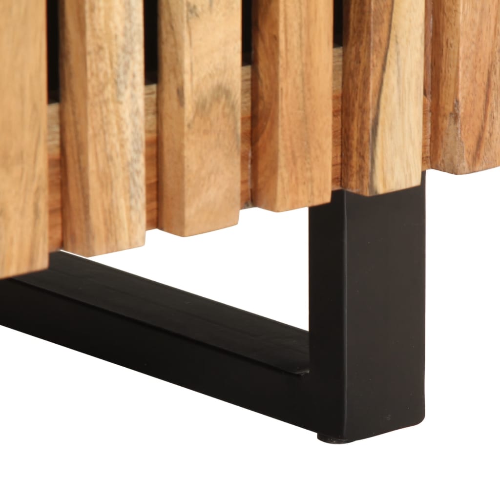 vidaXL Κομοδίνα 2 τεμ. 40 x 34 x 46 εκ. από Μασίφ Ξύλο Ακακίας