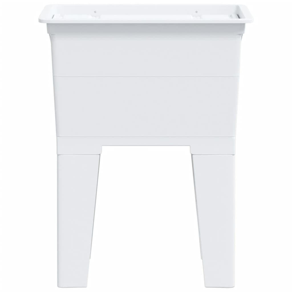 vidaXL Νιπτήρας Πλύσης Ρούχων Λευκός 59x41x75 εκ. από Ρητίνη
