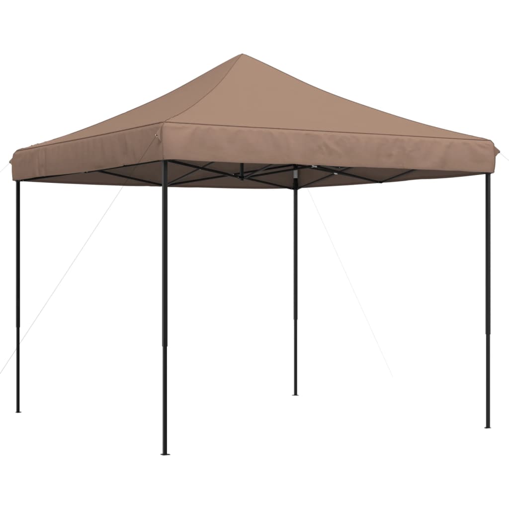 vidaXL Τέντα Εκδηλώσεων Πτυσσόμενη Pop-Up Καφέ 292x292x315 εκ.