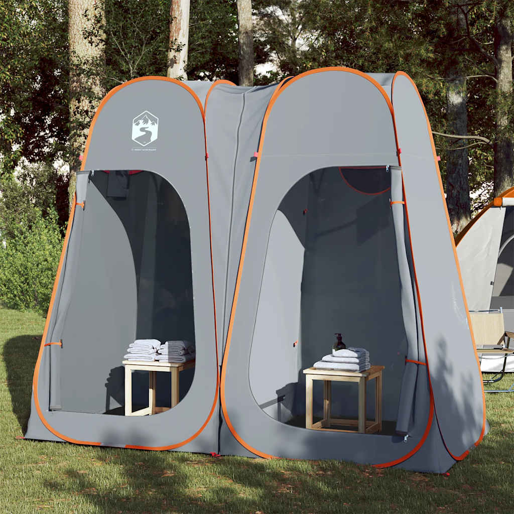 vidaXL Σκηνή Τουαλέτας/Πορτοκαλί Pop Up Γκρι/Πράσινο Αδιάβροχη