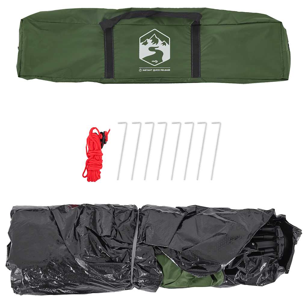 vidaXL Σκηνή Κάμπινγκ 4 Ατόμων Ταχείας Απελευθέρωσης Πράσινη