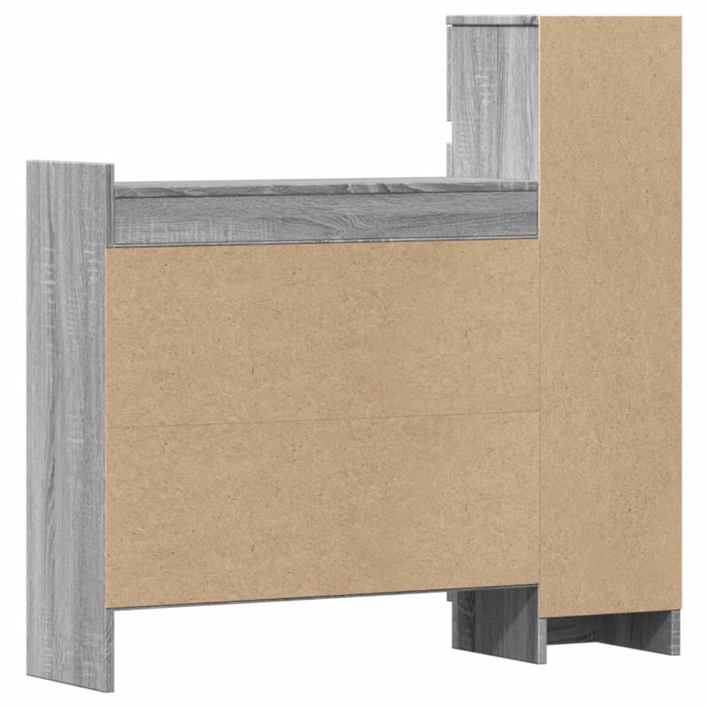 vidaXL Παπουτσοθήκη Γκρι Sonoma 100,5x28x100εκ. από Επεξεργασμένο Ξύλο