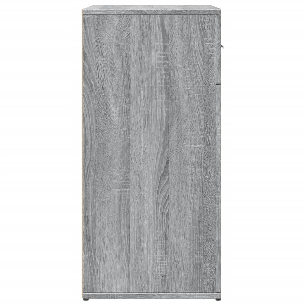 vidaXL Μπουφές Γκρι Sonoma 79x38x80 εκ. από Επεξεργασμένο Ξύλο