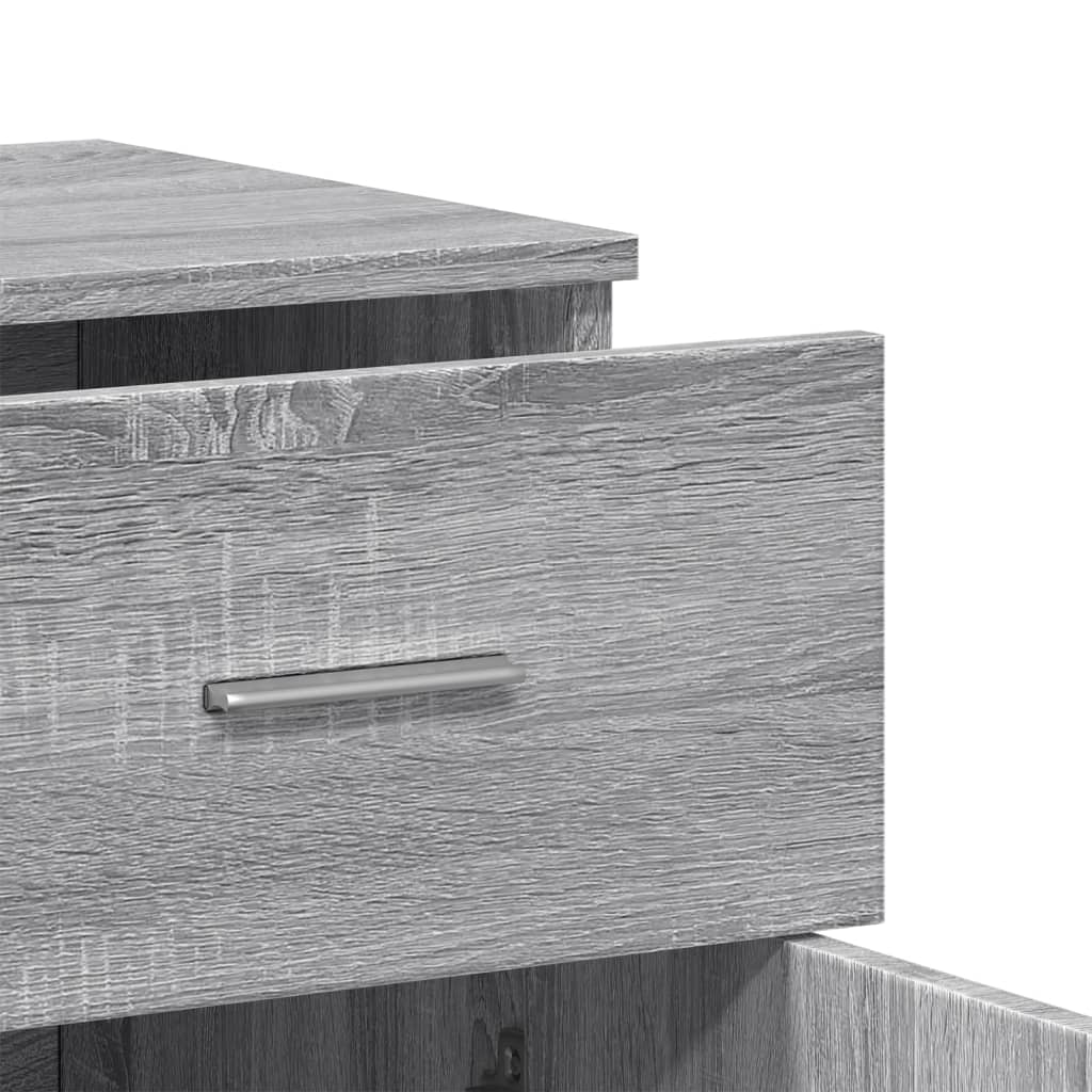 vidaXL Μπουφές Γκρι Sonoma 79x38x80 εκ. από Επεξεργασμένο Ξύλο