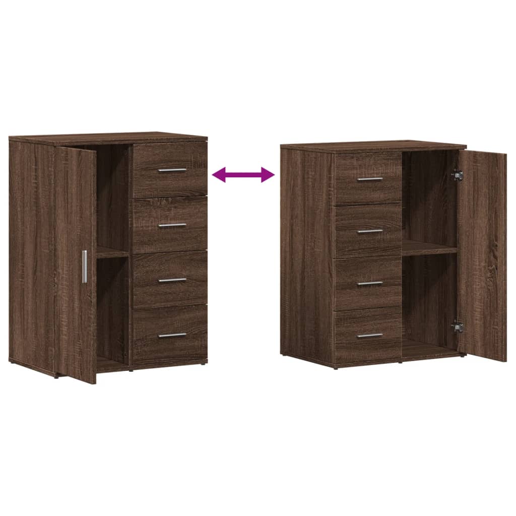 vidaXL Μπουφές Καφέ Δρυς 59x39x80 εκ. από Επεξεργασμένο Ξύλο