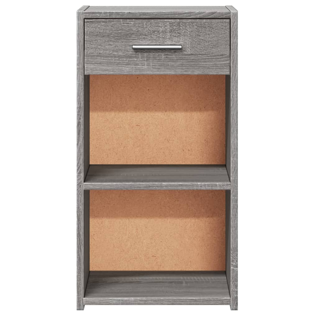 vidaXL Κομοδίνο Γκρι Sonoma 35x34x65 εκ. από Επεξεργασμένο Ξύλο