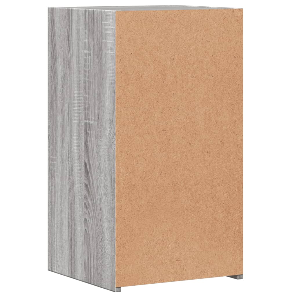vidaXL Κομοδίνο Γκρι Sonoma 35x34x65 εκ. από Επεξεργασμένο Ξύλο