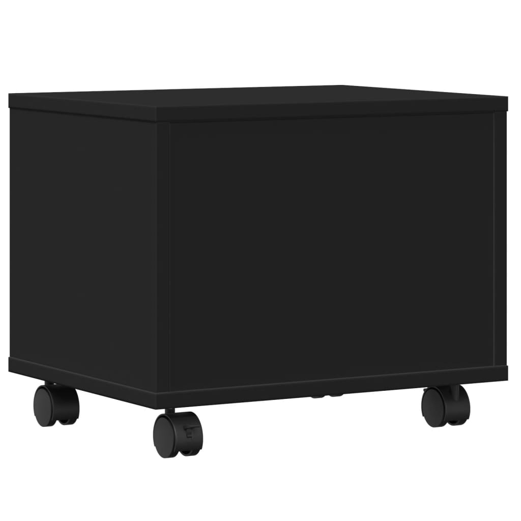 vidaXL Βάση Εκτυπωτή με Ρόδες Μαύρο 41x32x34,5 εκ.