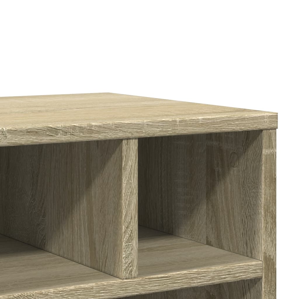 vidaXL Βάση Εκτυπωτή με Ρόδες Sonoma Δρυς 41 x 32 x 48 εκ.