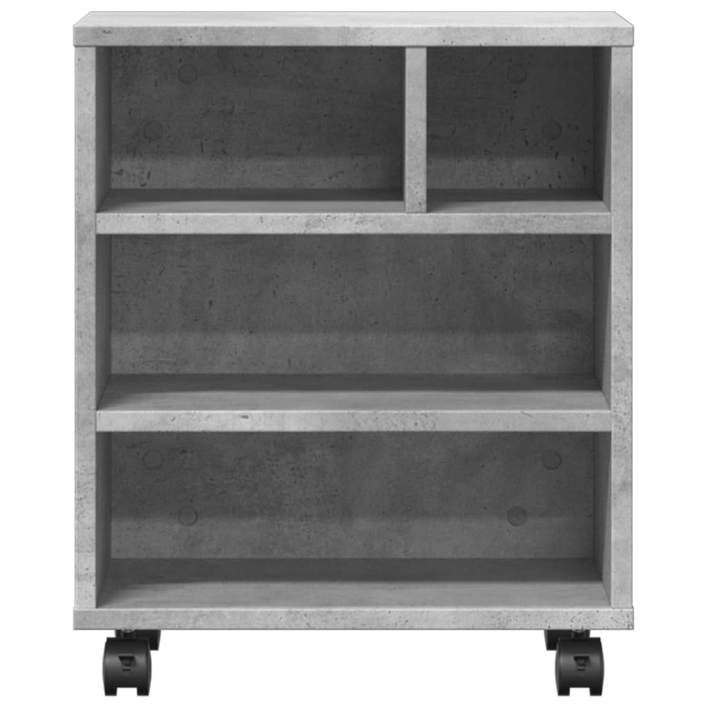 vidaXL Βάση Εκτυπωτή με Ρόδες Γκρι Σκυρ. 41 x 32 x 48 εκ.