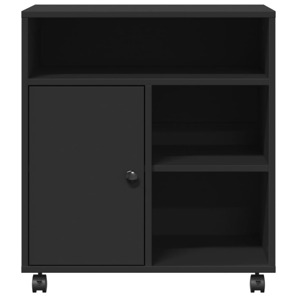 vidaXL Βάση Εκτυπωτή με Ρόδες Μαύρο 60x50x67 εκ.