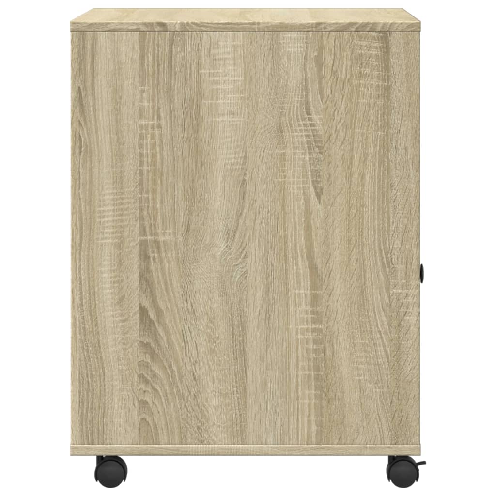 vidaXL Βάση Εκτυπωτή με Ρόδες Sonoma Δρυς 60x50x67 εκ.