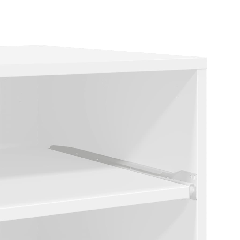 vidaXL Βάση Εκτυπωτή με Ρόδες Λευκή 60 x 48 x 74 εκ.