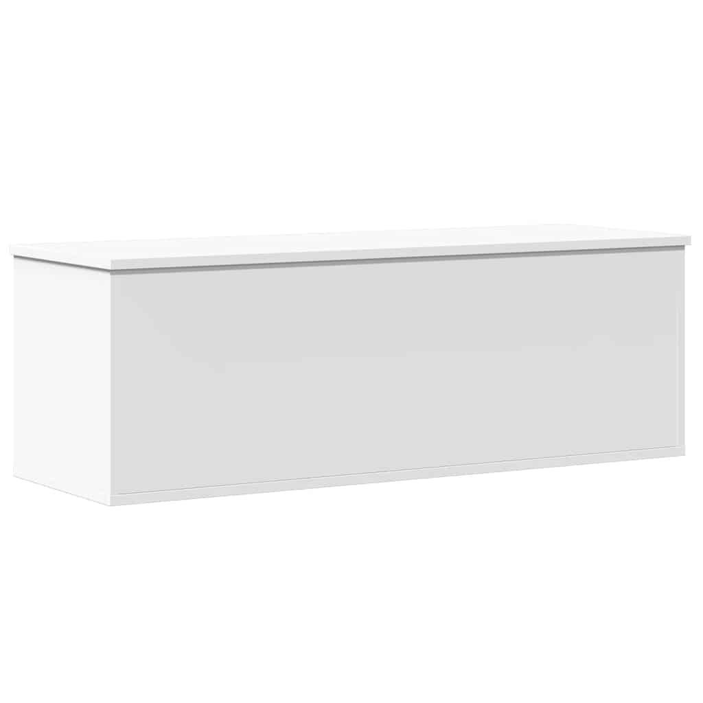 vidaXL Κουτί Αποθήκευσης Λευκό 102x35x35 εκ. από Επεξεργασμένο Ξύλο