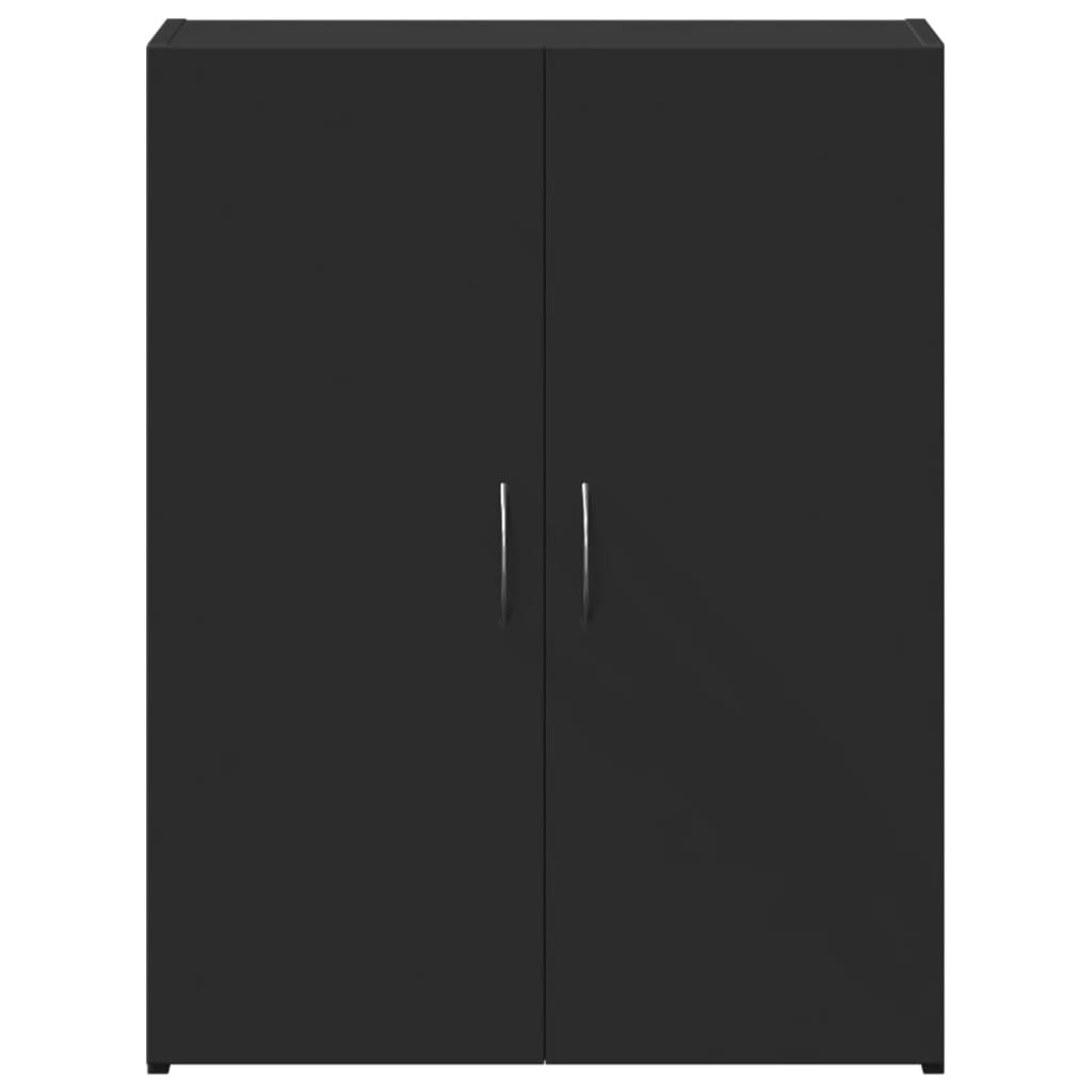 vidaXL Αρχειοθήκη Μαύρη 60 x 32 x 77,5 εκ. από Επεξεργασμένο Ξύλο