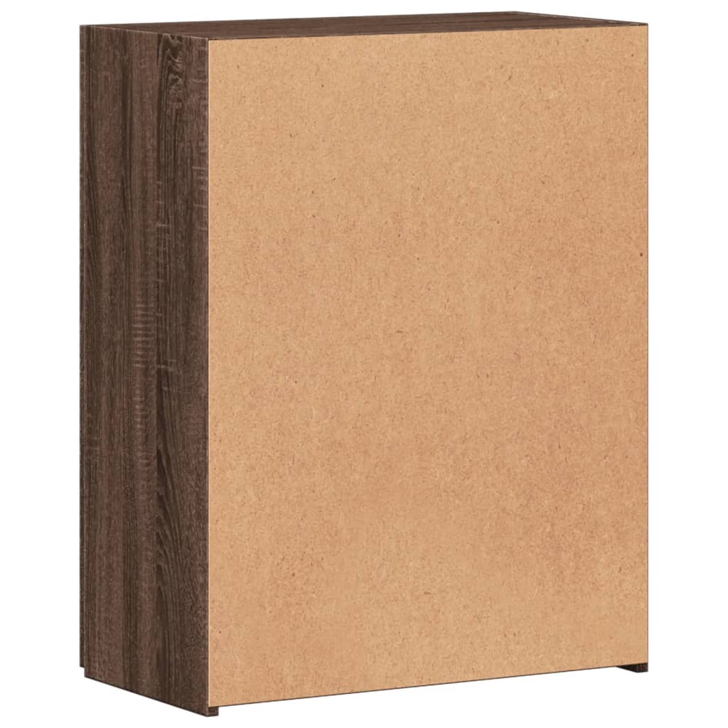 vidaXL Αρχειοθήκη Καφέ Δρυς 60x32x77,5 εκ. από Επεξεργασμένο Ξύλο