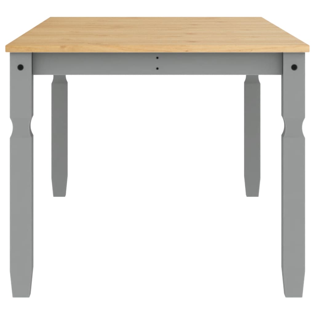 vidaXL Τραπεζαρία Corona Γκρι 180 x 90 x 75 εκ. από Μασίφ Ξύλο Πεύκου