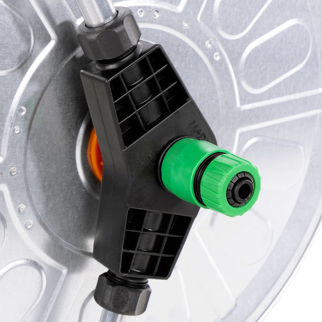 vidaXL Ανέμη Ποτίσματος Τροχήλατη για 60 μ. 1/2" Ατσάλινη