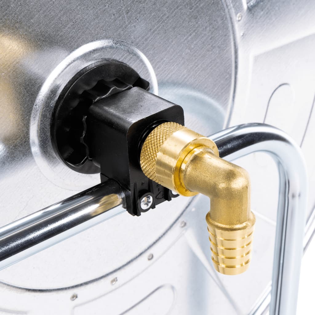 vidaXL Ανέμη Ποτίσματος Τροχήλατη για 80 μ. 3/4" Ατσάλινη