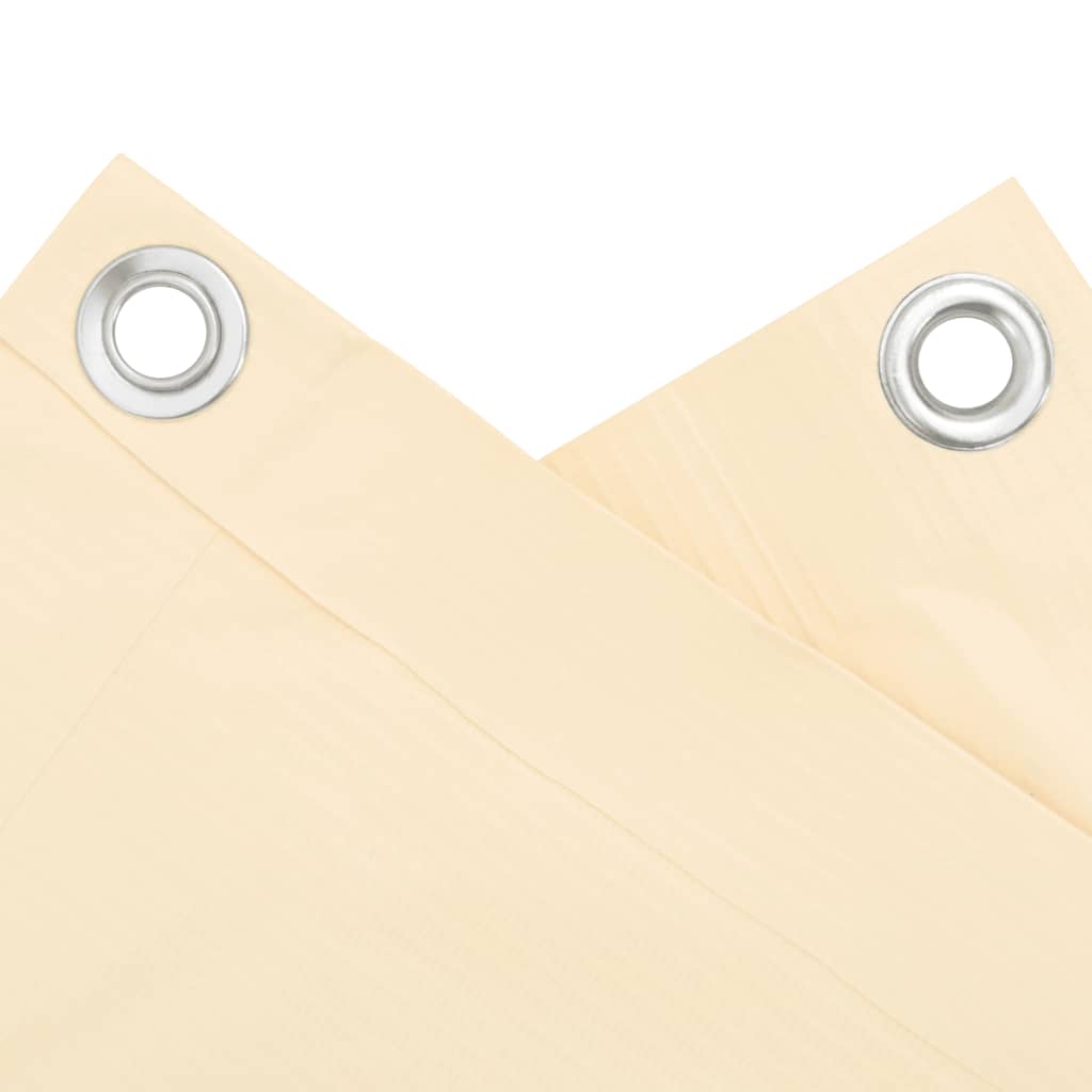 vidaXL Περίφραξη Μπαλκονιού Προστατευτική Κρεμ 600x120 εκ. από PVC