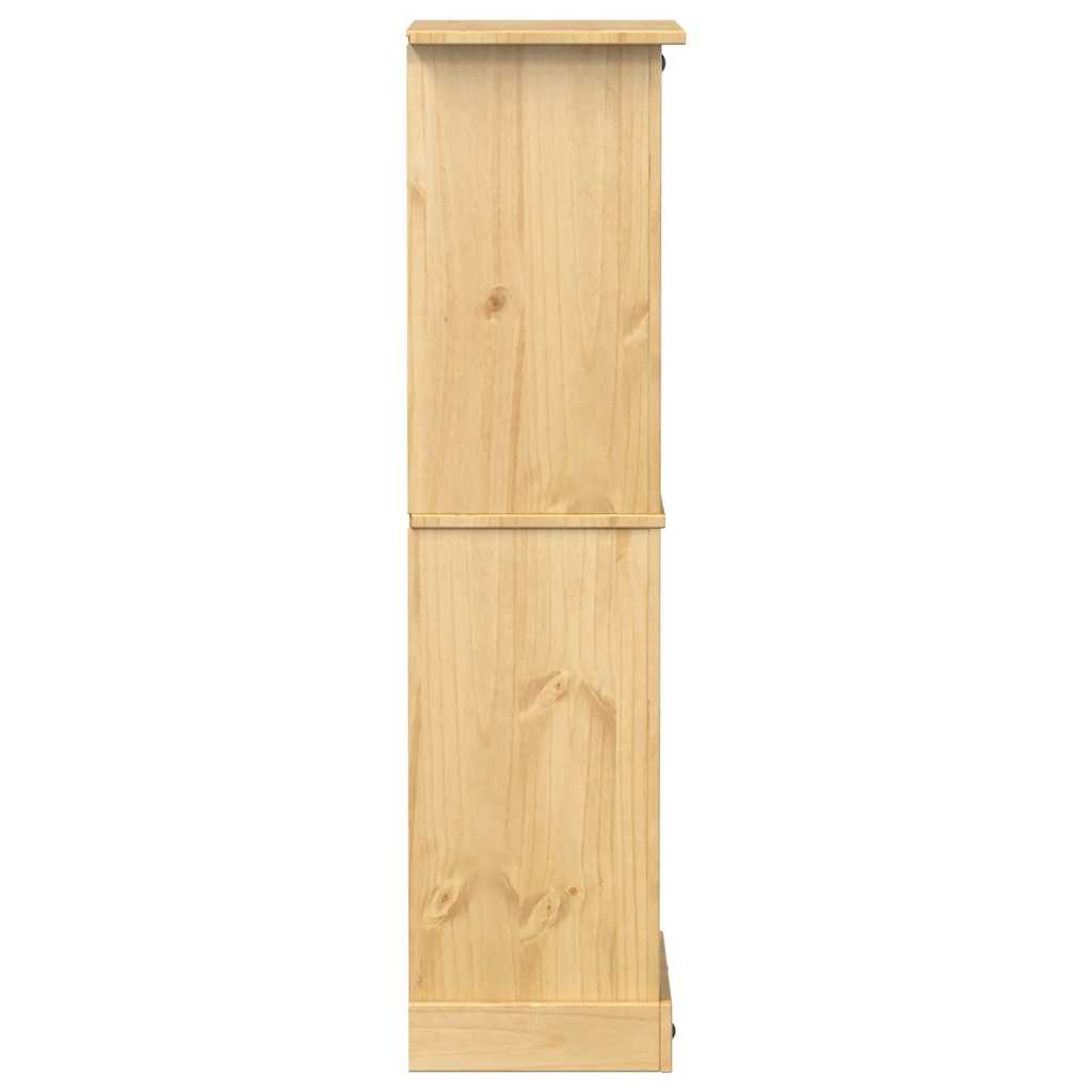vidaXL Ραφιέρα Κρασιών Corona 56x35x134,5 εκ. από Μασίφ Ξύλο Πεύκου