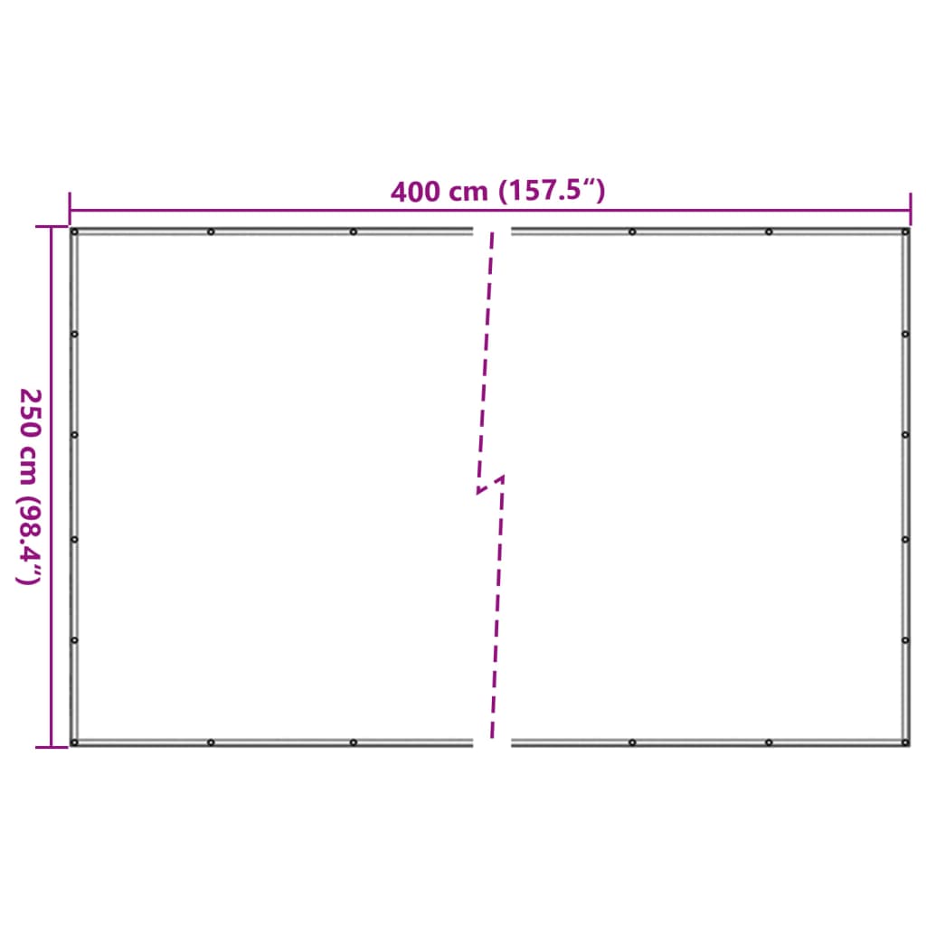vidaXL Δίχτυ για Τρέιλερ Πράσινο 2,5x4 μ. από HDPE