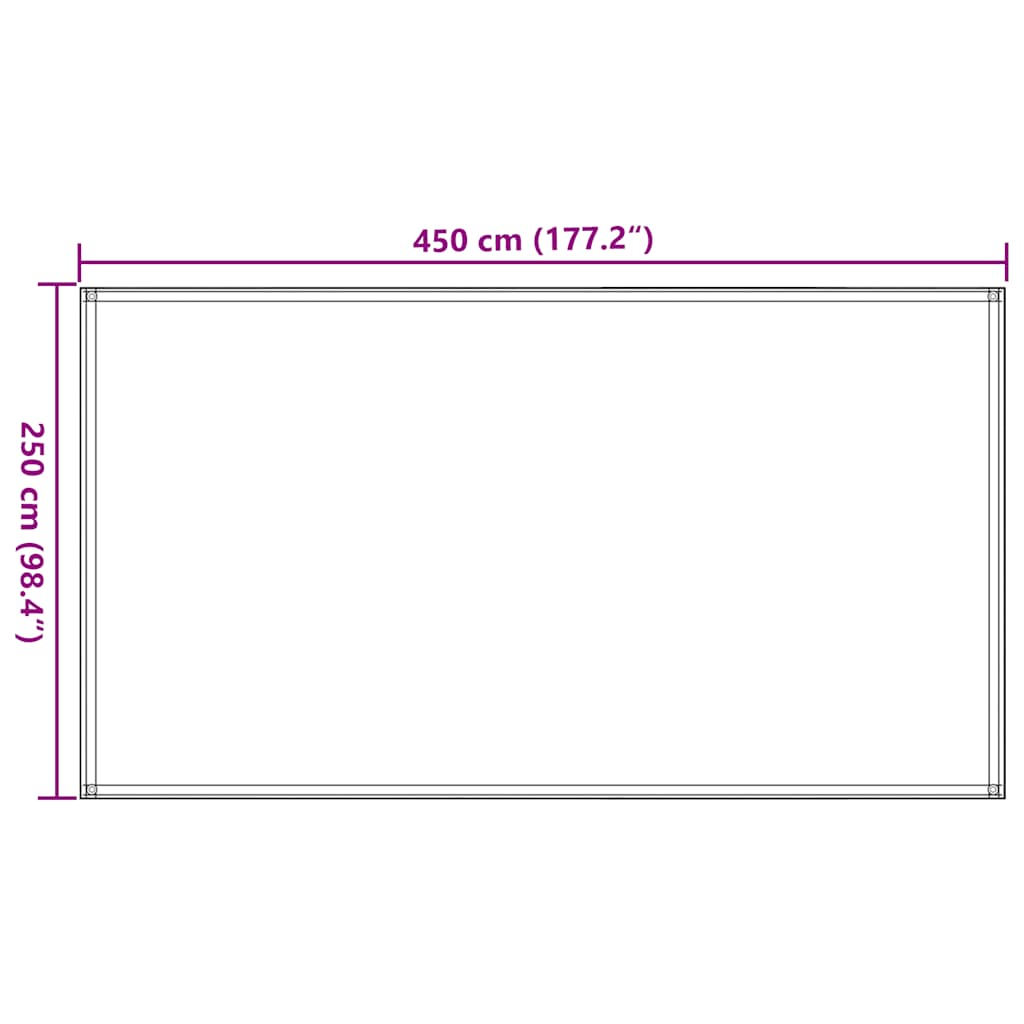 vidaXL Χαλί Σκηνής Ανοιχτό Πράσινο 250 x 450 εκ. από HDPE