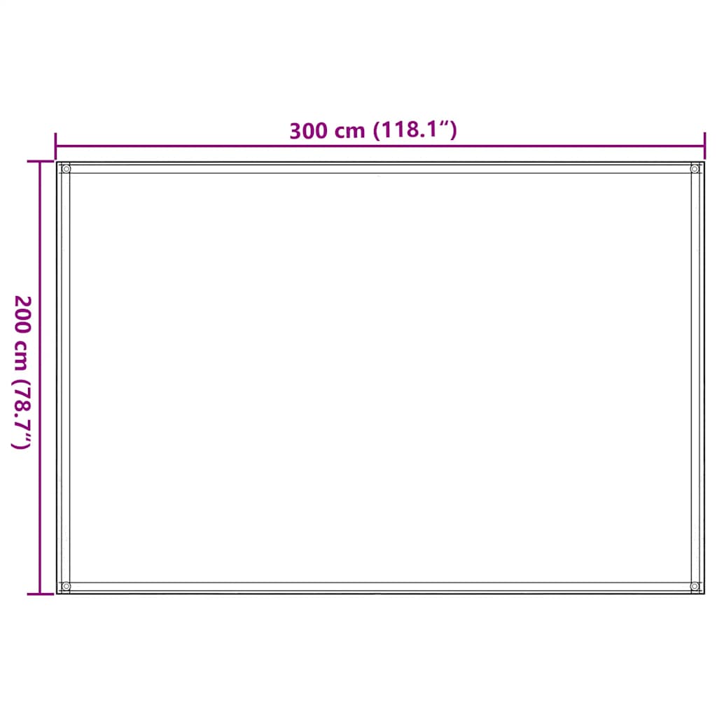 vidaXL Χαλί Σκηνής Άμμου 200x300 εκ. από HDPE