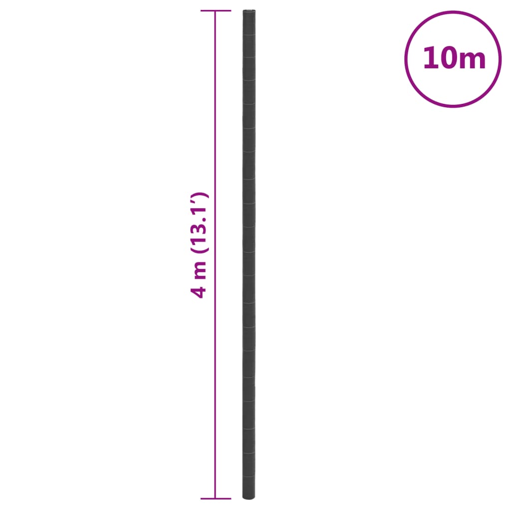 vidaXL Μεμβράνη Εδαφοκάλυψης Μαύρη 4x10 μ. από Πολυπροπυλένιο