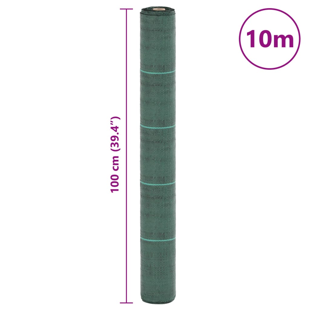 vidaXL Μεμβράνη Εδαφοκάλυψης Πράσινη 1x10 μ. από Πολυπροπυλένιο