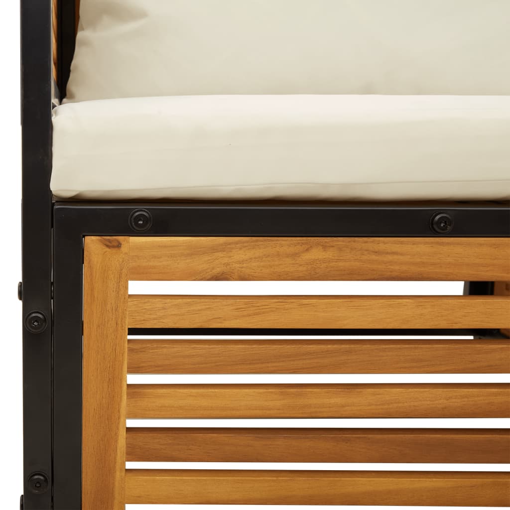 vidaXL Σαλόνι Κήπου Σετ 6 Τεμαχίων από Μασίφ Ξύλο Ακακίας με Μαξιλάρια