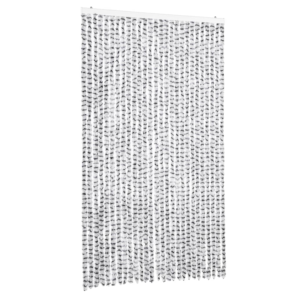 vidaXL Σήτα Εντόμων Ανοιχτό Γκρι / Σκούρο Γκρι 118x220 εκ. από Σενίλ