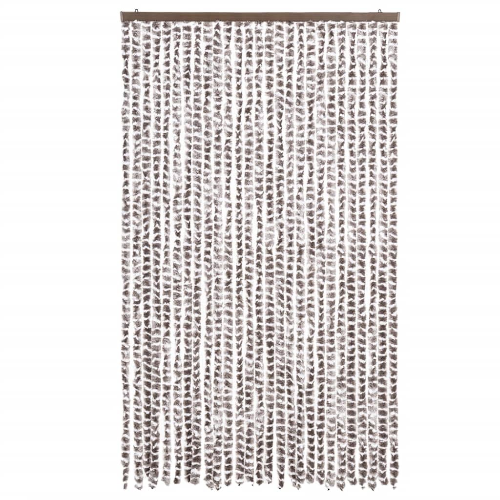 vidaXL Σήτα Εντόμων Taupe / Λευκό 118x220 εκ. από Σενίλ