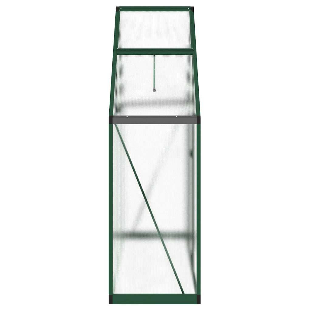 vidaXL Θερμοκήπιο με Πλαίσιο Βάσης Πράσινο 169x58x195 εκ. Αλουμινίου