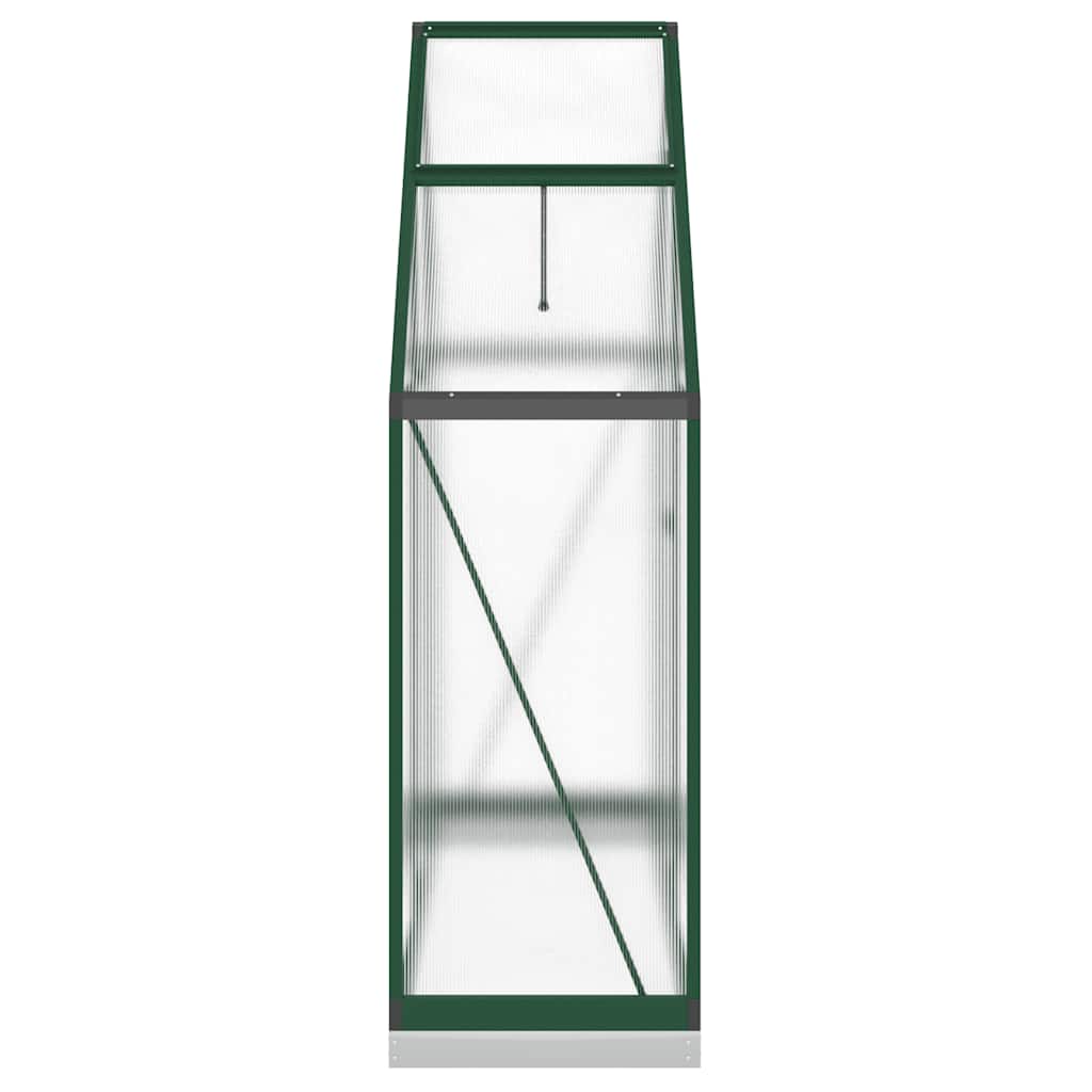 vidaXL Θερμοκήπιο με Πλαίσιο Βάσης Πράσινο 169x58x202 εκ. Αλουμίνιο