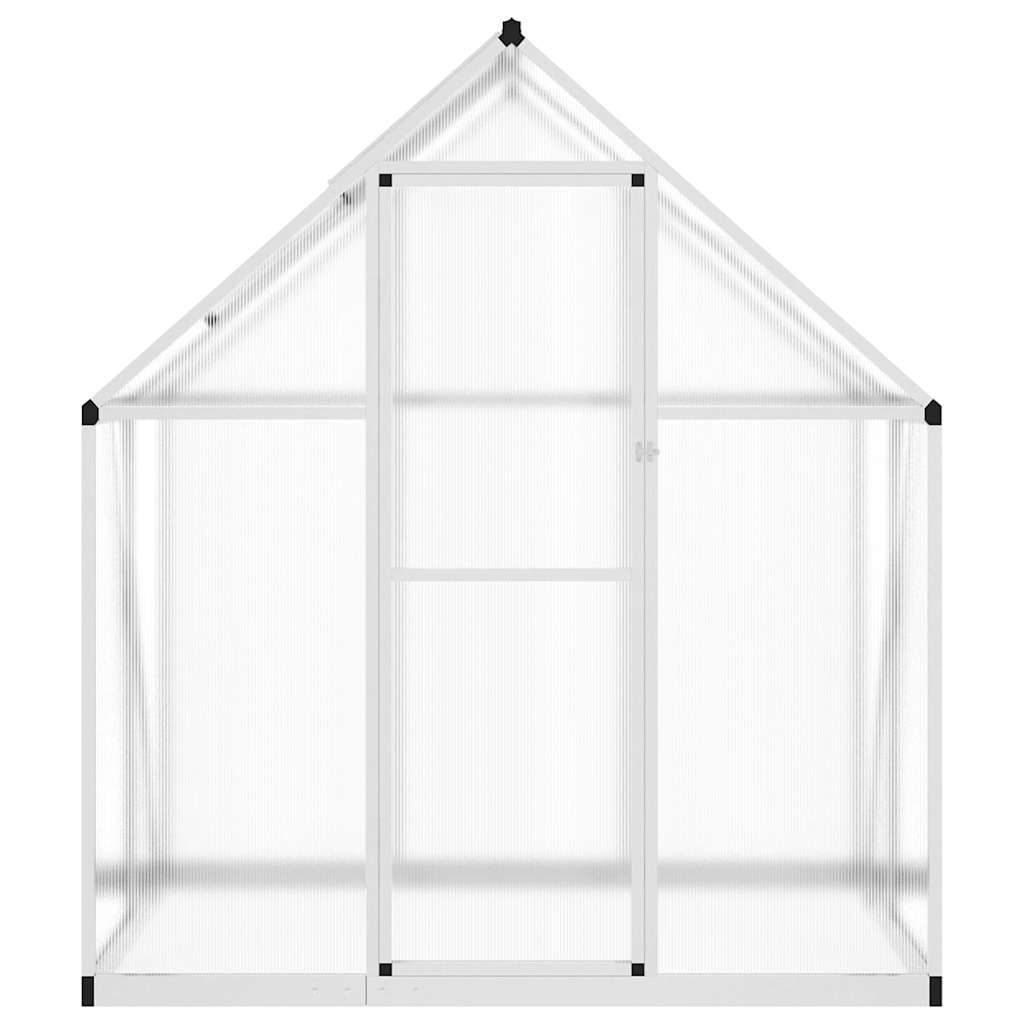 vidaXL Θερμοκήπιο με Πλαίσιο Βάσης Ασημί 169x114x195 εκ. Αλουμίνιο