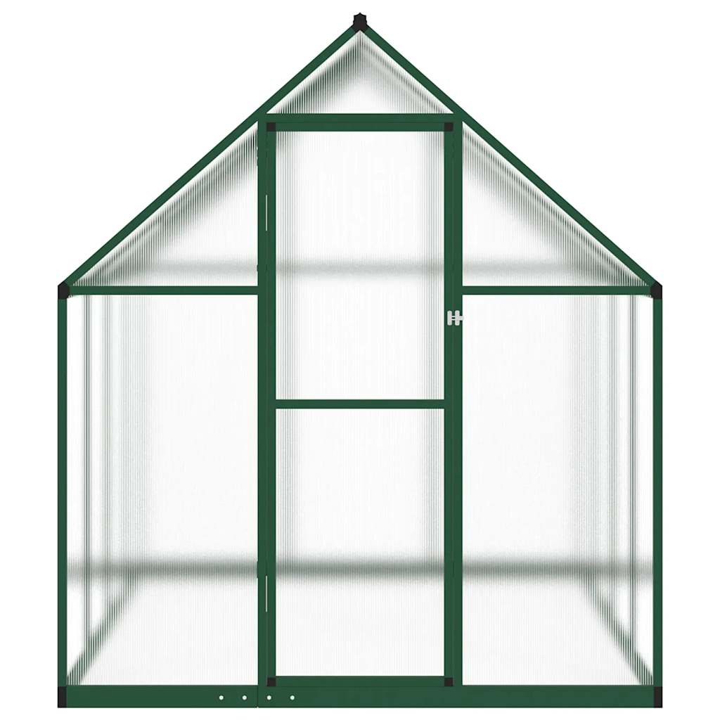vidaXL Θερμοκήπιο με Πλαίσιο Βάσης Πράσινο 224x169x195 εκ. Αλουμινίου