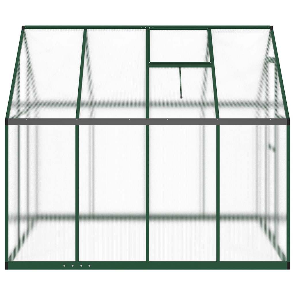 vidaXL Θερμοκήπιο με Πλαίσιο Βάσης Πράσινο 224x169x195 εκ. Αλουμινίου