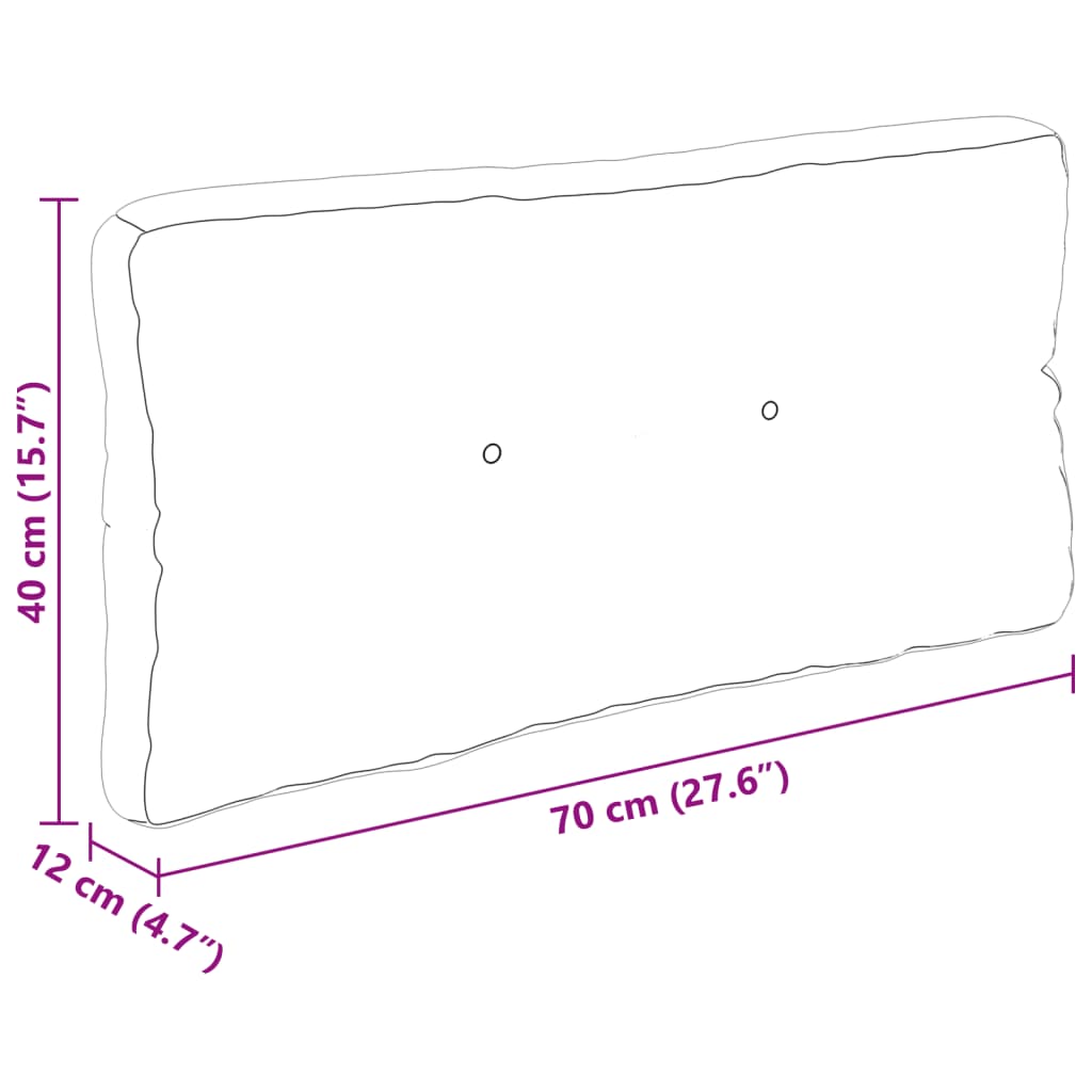 vidaXL Μαξιλάρια Παλέτας 5 τεμ. Taupe Υφασμάτινα