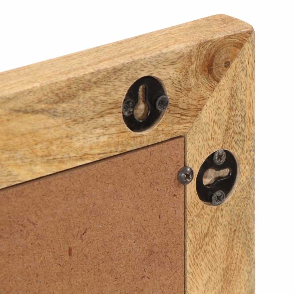 vidaXL Έπιπλα Μπάνιου Σετ 2 Τεμαχίων από Μασίφ Ακατέργαστο Ξύλο Μάνγκο