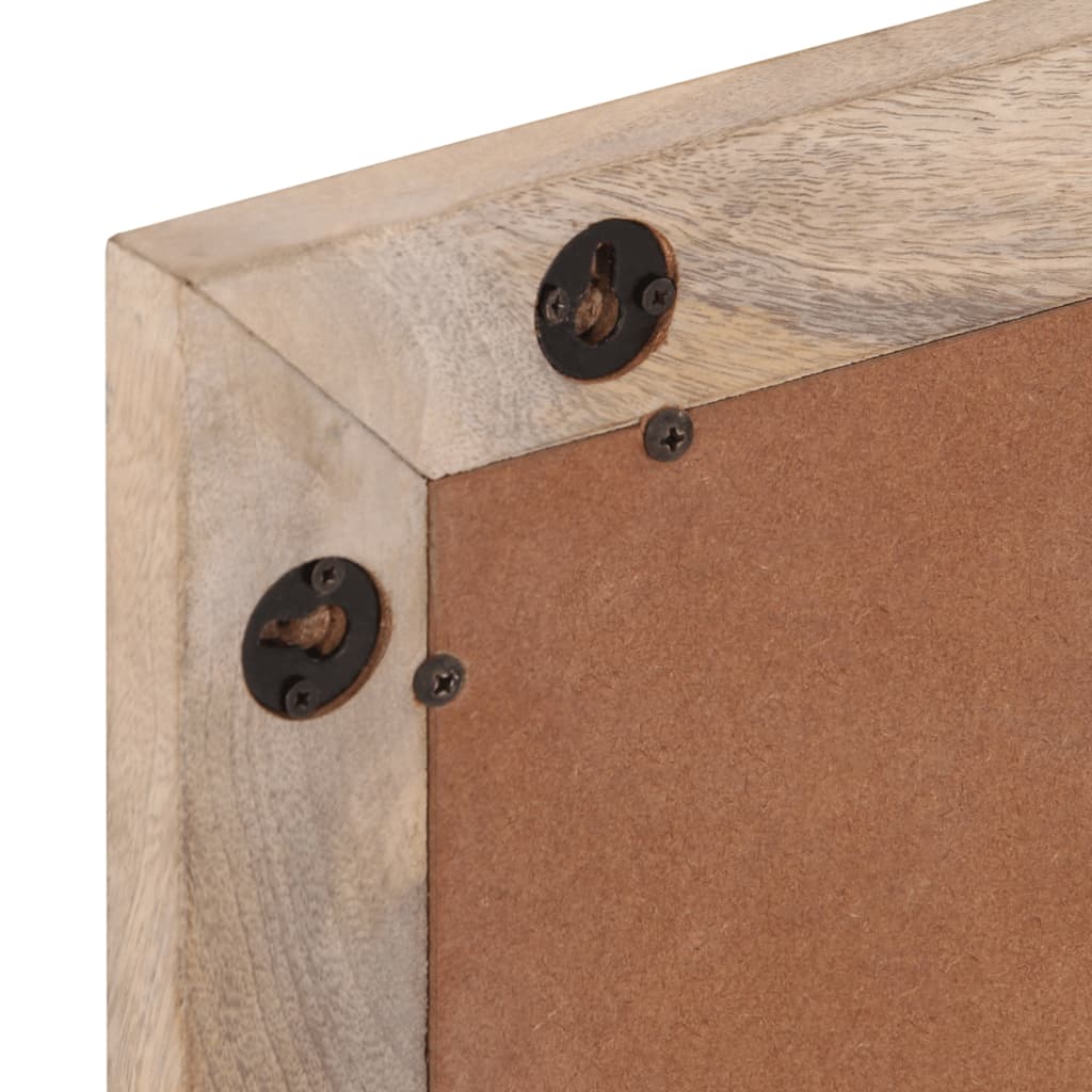 vidaXL Έπιπλα Μπάνιου Σετ 2 Τεμαχίων από Μασίφ Ξύλο Μάνγκο