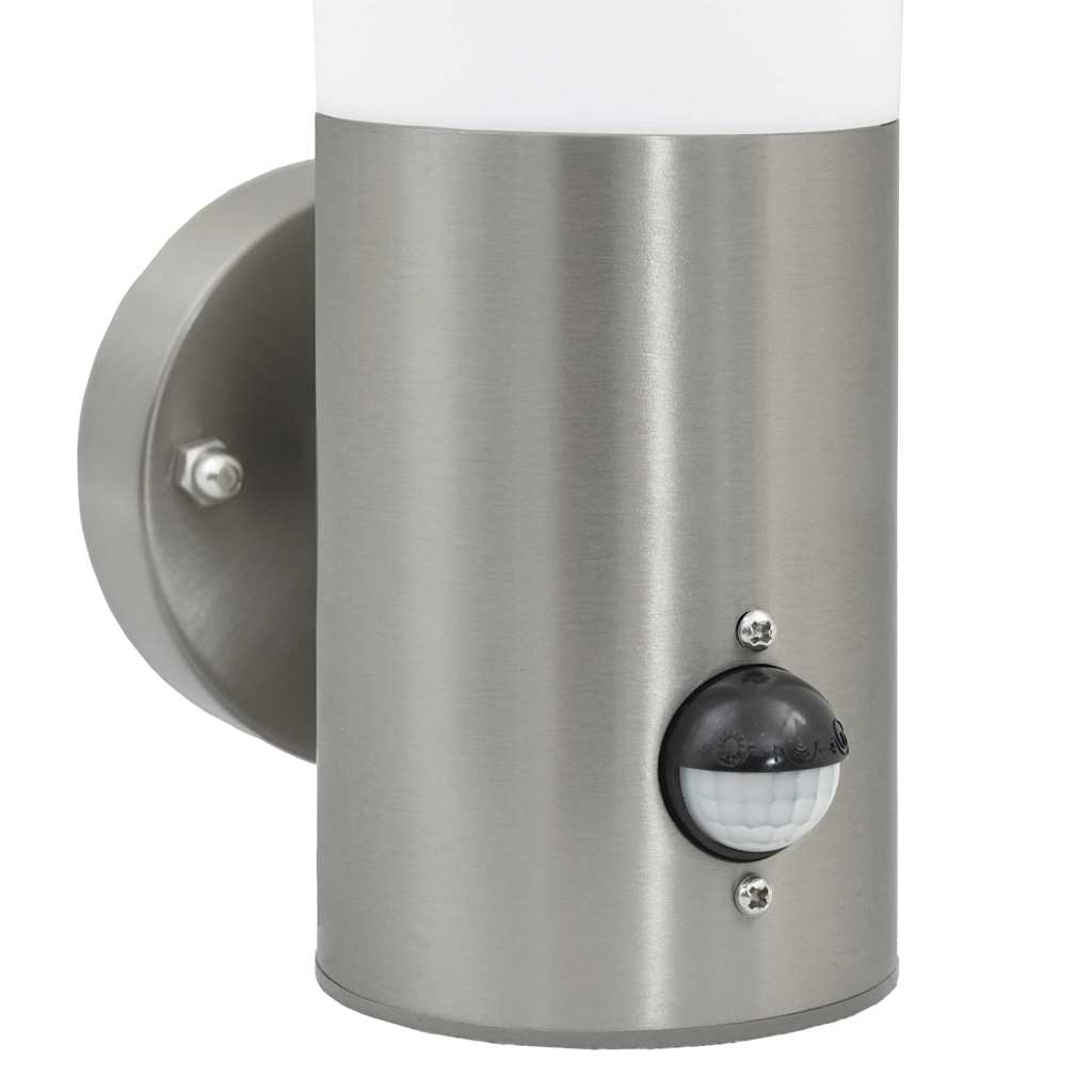 vidaXL Εξωτερικά Φωτιστικά Τοίχου 2 pcs Ασημί 12 x 7.5 x 29 εκ