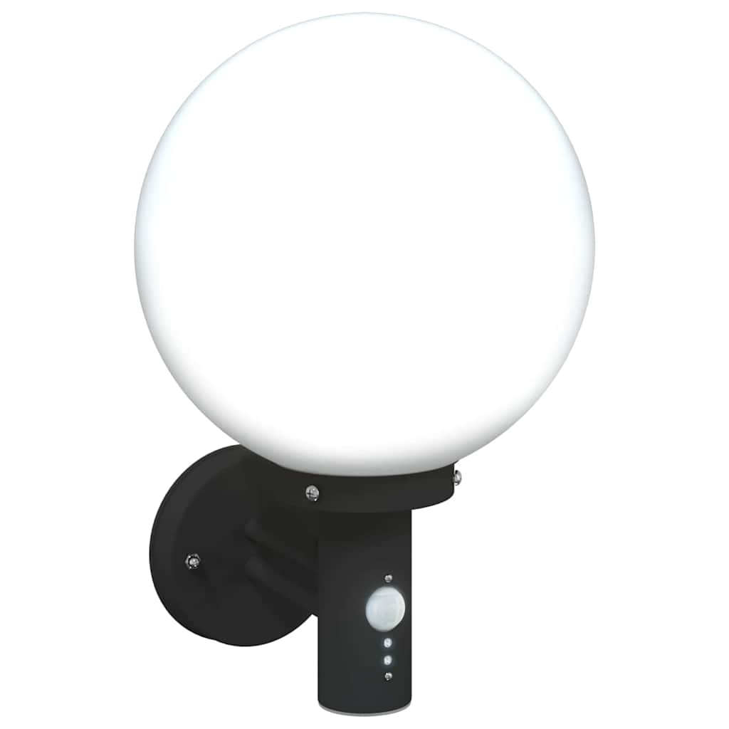vidaXL Εξωτερικά Φωτιστικά Τοίχου 2 pcs Μαύρο 28 x 25 x 38 εκ