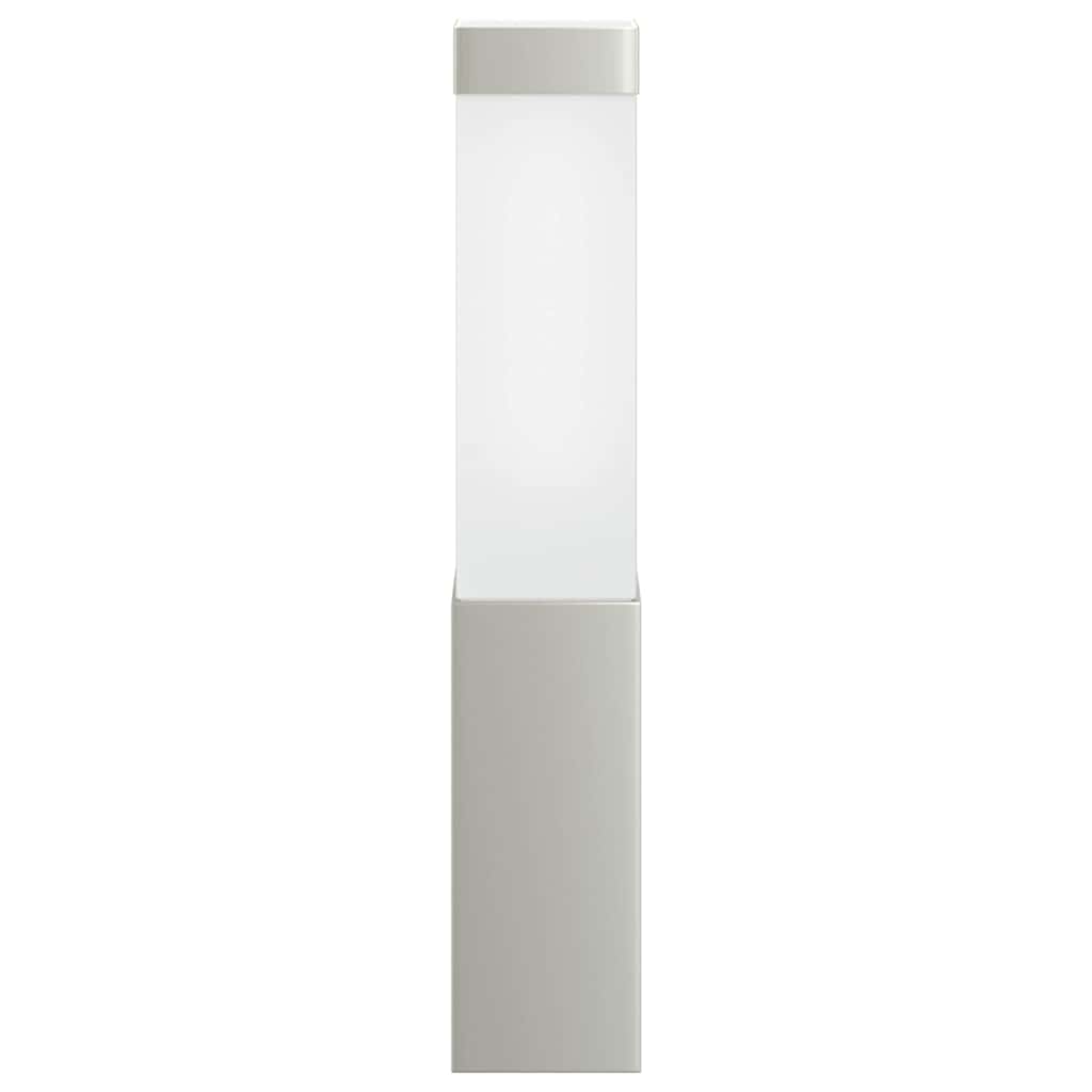vidaXL Εξωτερικά Φωτιστικά Τοίχου 2 pcs Ασημί 10.5 x 6 x 35 εκ.