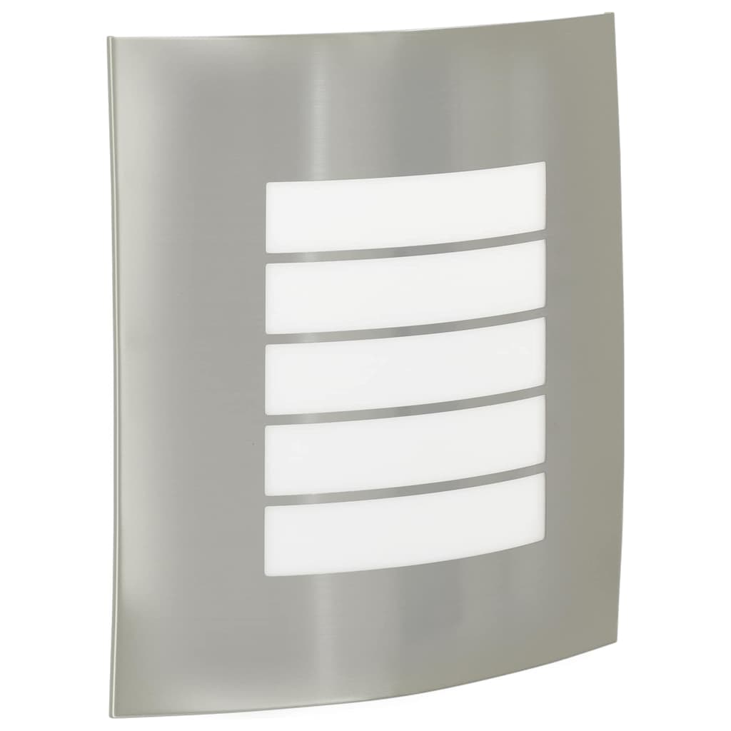 vidaXL Εξωτερικά Φωτιστικά Τοίχου 2 pcs Ασημί 23.5 x 10.5 x 26 εκ